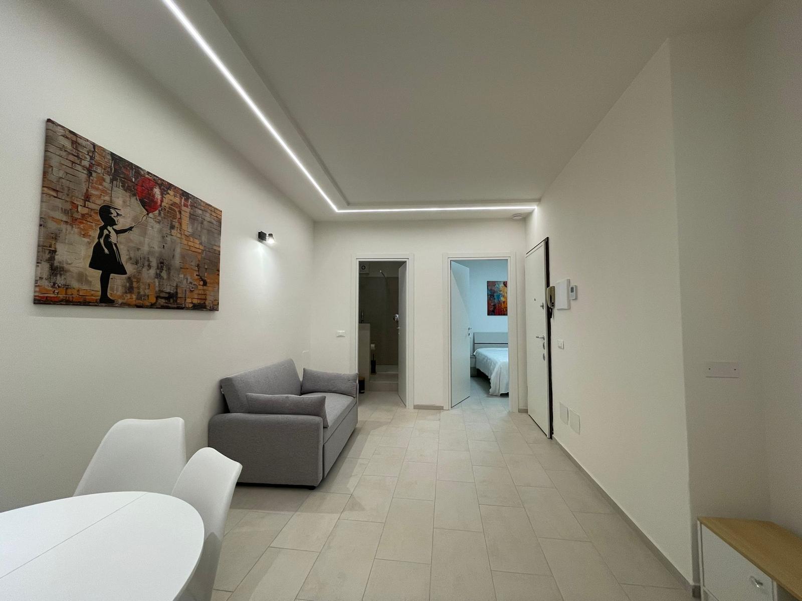 Zona living dell'appartamento